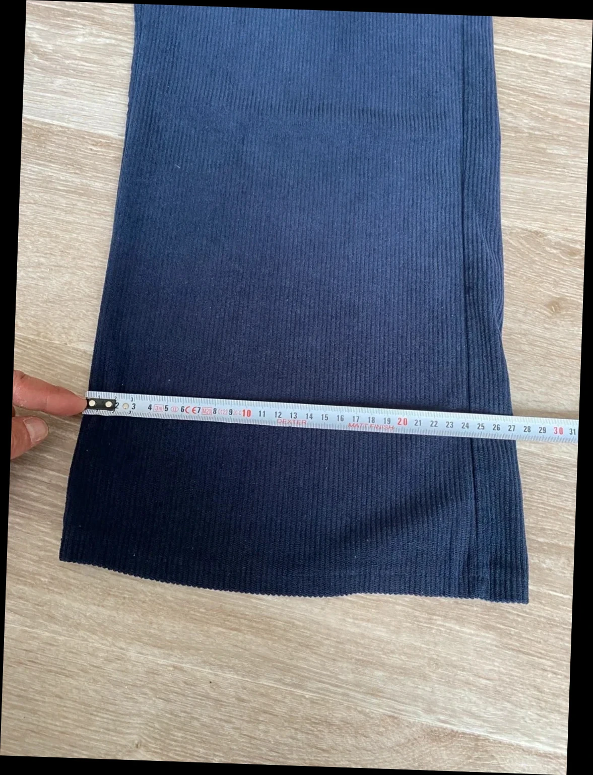 Pantalon femme jambes larges bleu / taille élastique 38-40 – photo 6